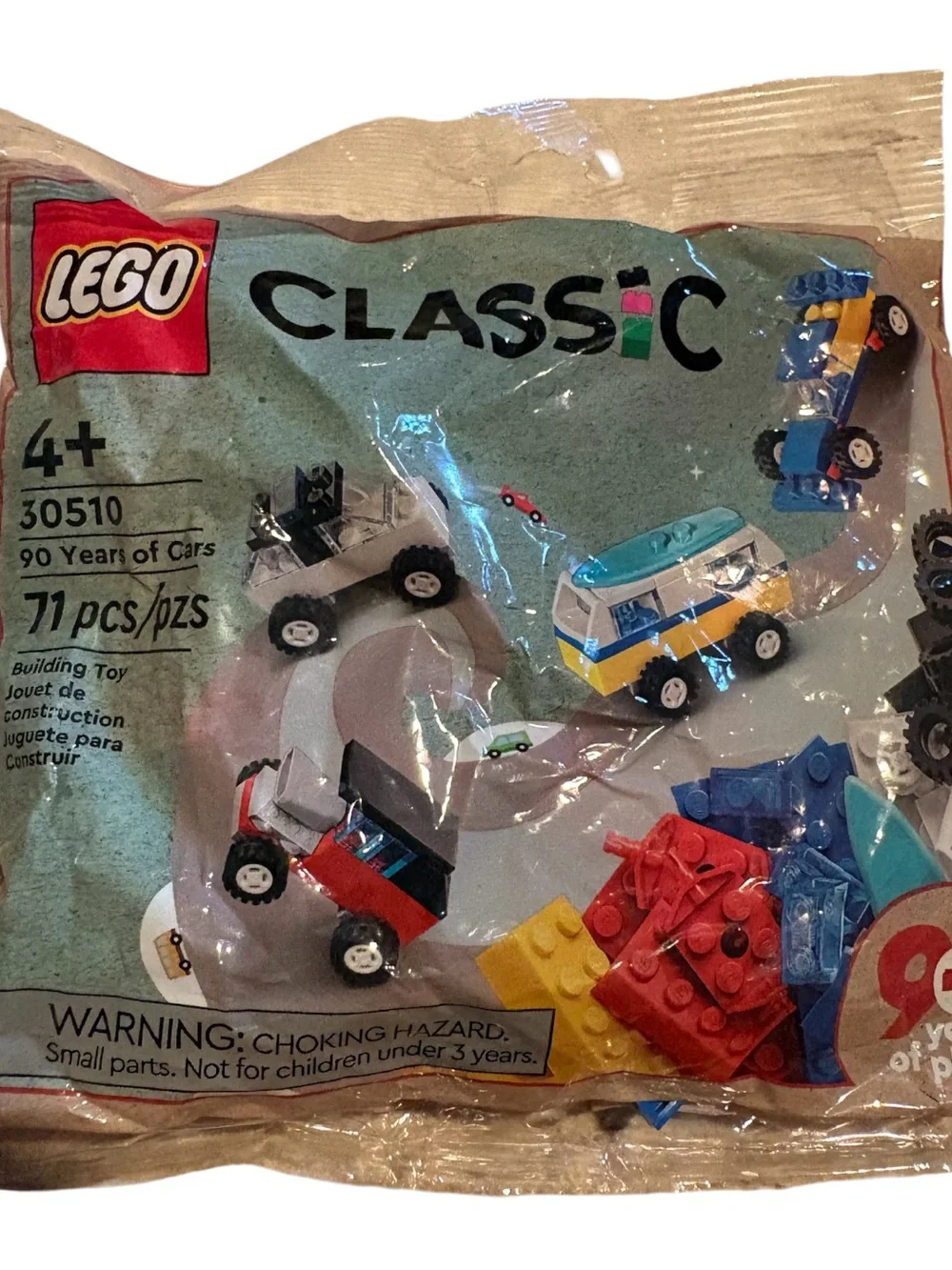 Lego 30510 Classic 90 Years of Cars 71 pcs Polybag Ages 4+ Building Toy